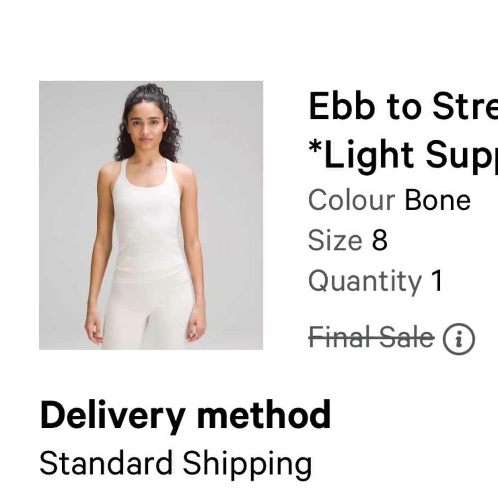 Lululemon ebb bone